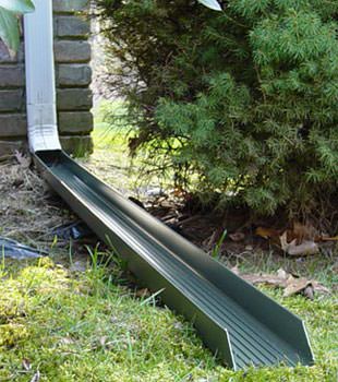 Gutter downspout extension installed in Dania